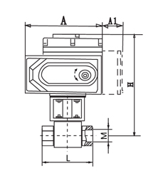 電動高壓內螺紋球閥圖紙