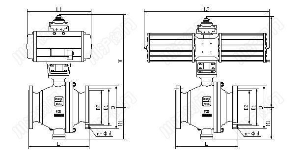 氣動固定球閥結構圖