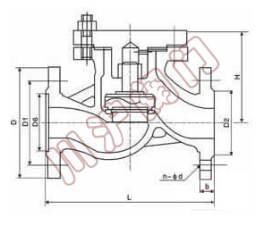 升降式止回閥結構圖