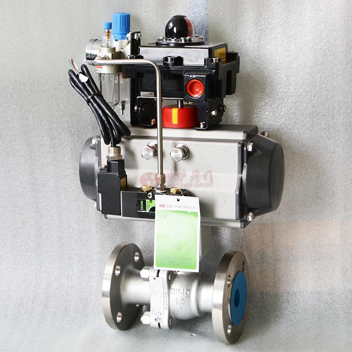 不銹鋼氣動球閥實物圖